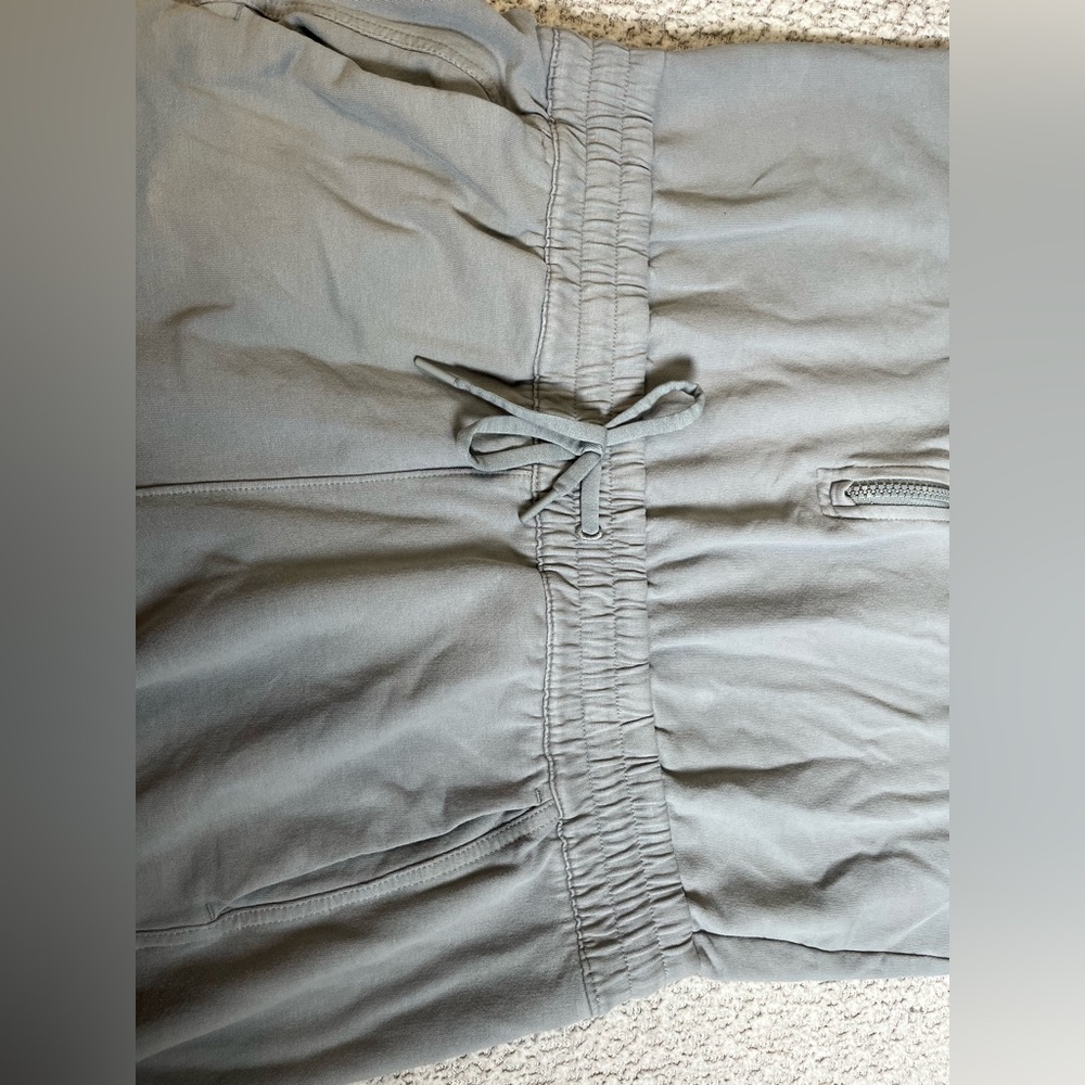 Athleta‎ Women's M Gray Retroterry Romper Pockets Terry Knit Cotton - Picture 8 of 17